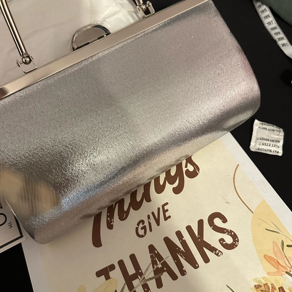 Dazzling Silver Evening Clutch - Picture 3 of 6
